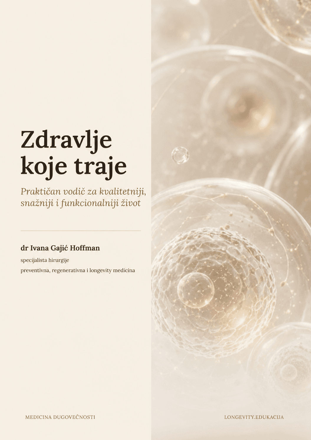 Naslovna strana vodiča Zdravlje koje traje — dr med. Ivana Gajić Hoffman
