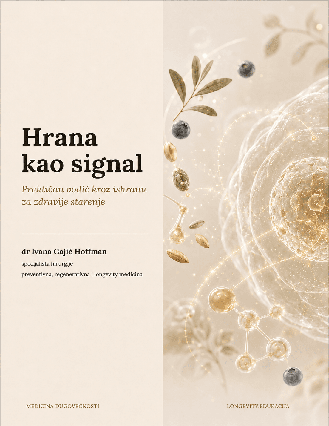 Naslovna strana vodiča Hrana kao signal — dr med. Ivana Gajić Hoffman